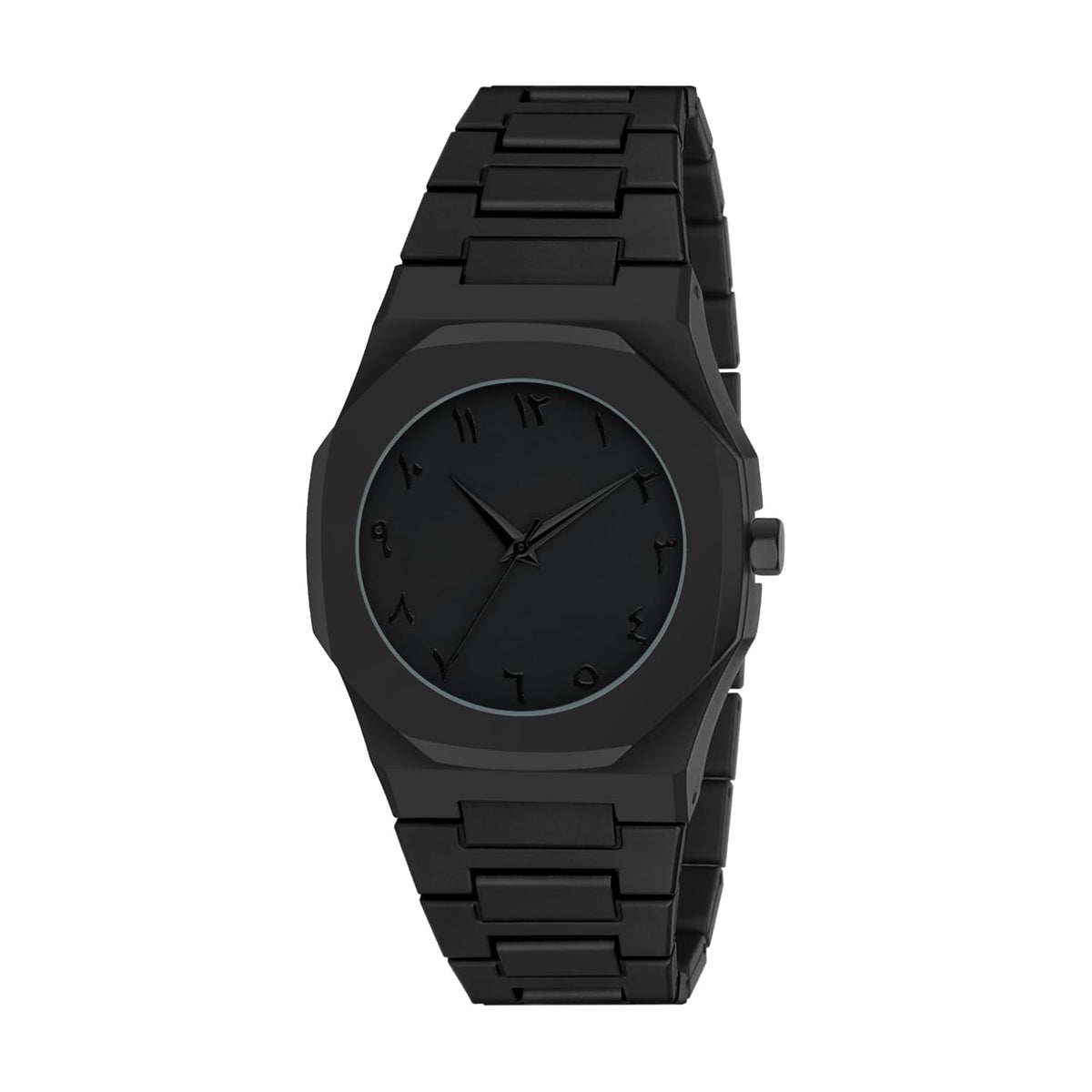 Premium Black Arabic Dial Watch for Men and Boys