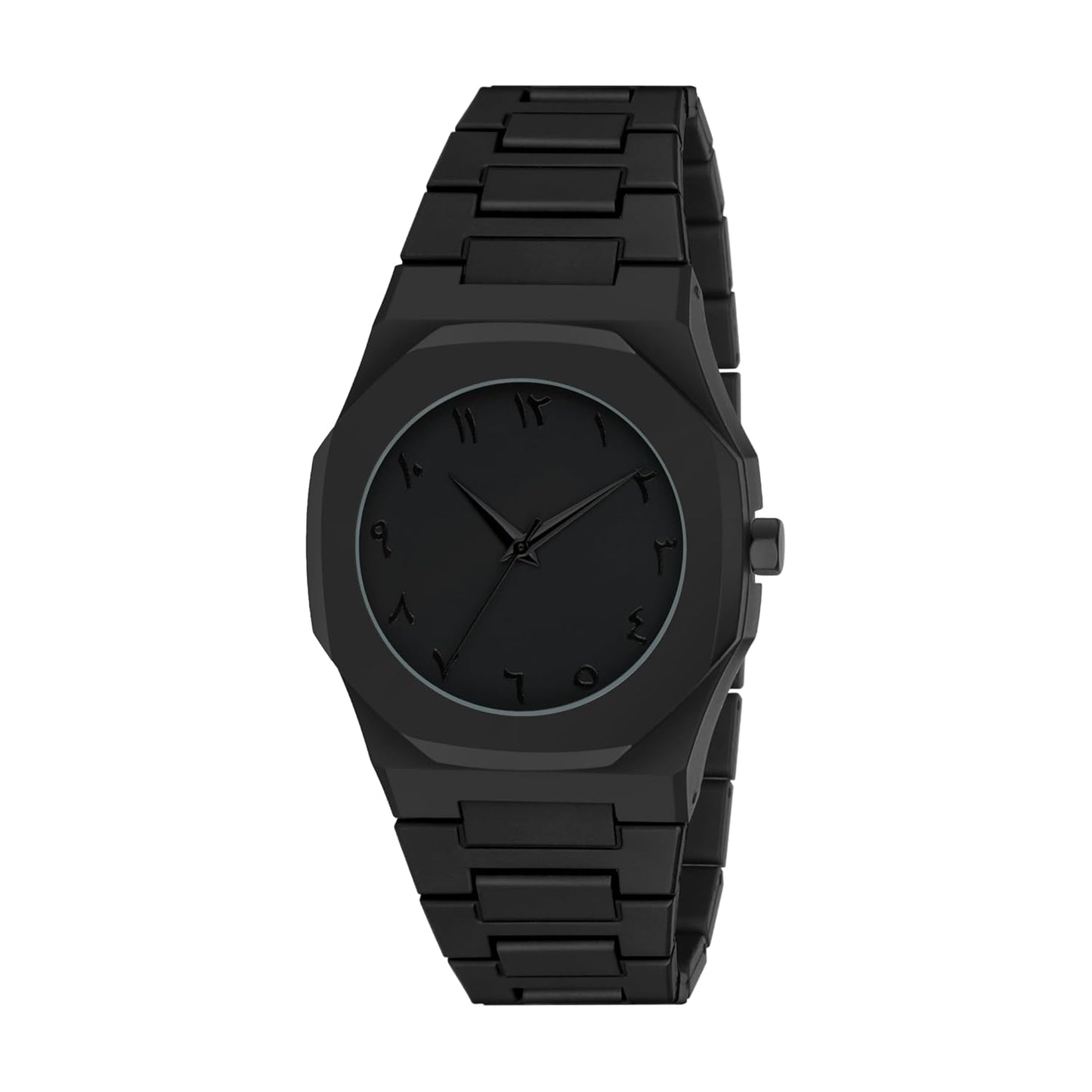Premium Black Arabic Dial Watch for Men and Boys