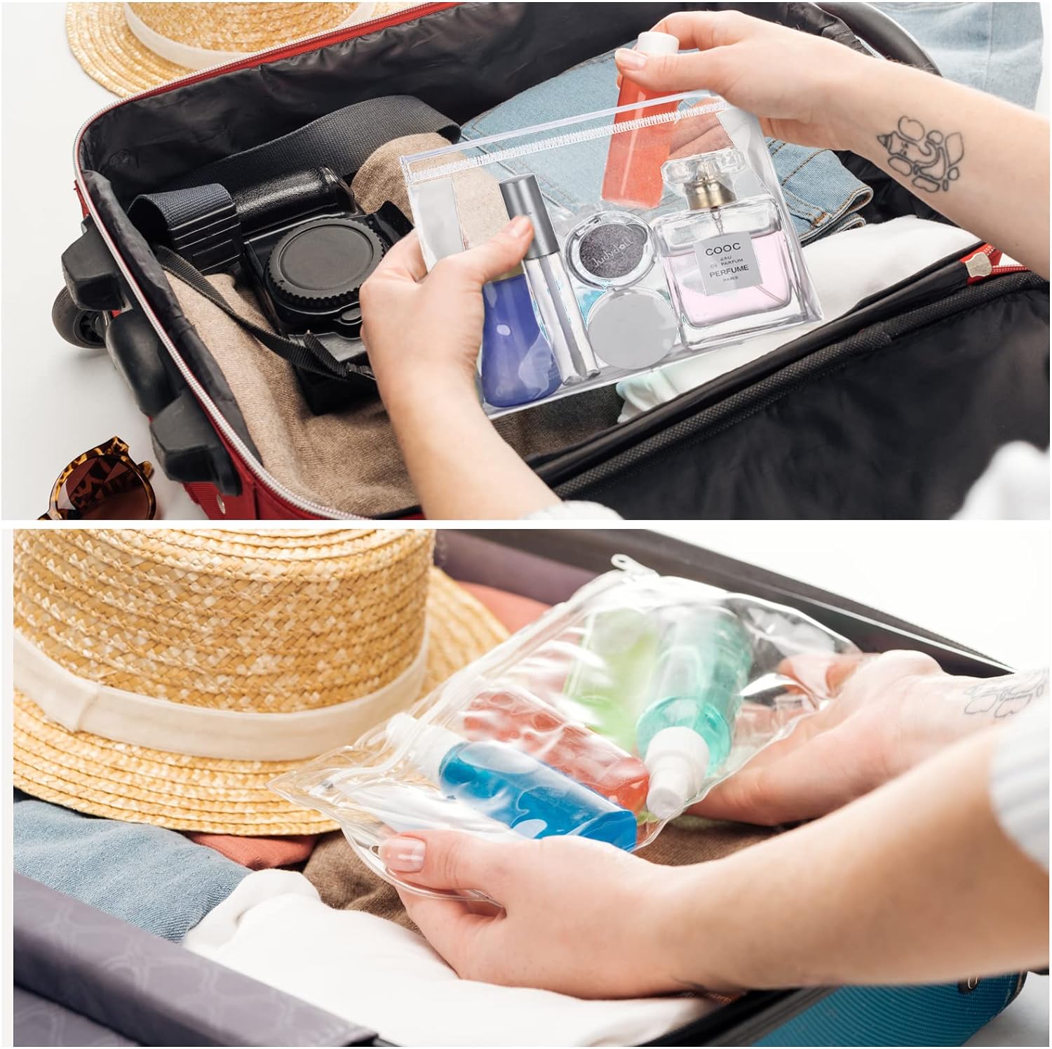 Biodegradable Eco-friendly Plastic zipper bag Innerwear Organizer