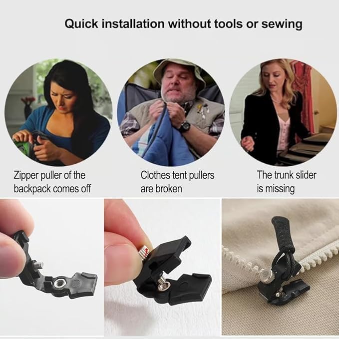 ZipFix Replaceable Zipper Heads (Pack of 3)